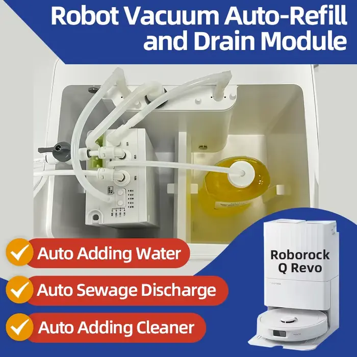 Roborock-Kit de changement d'eau pour aspirateur robot Q Revo