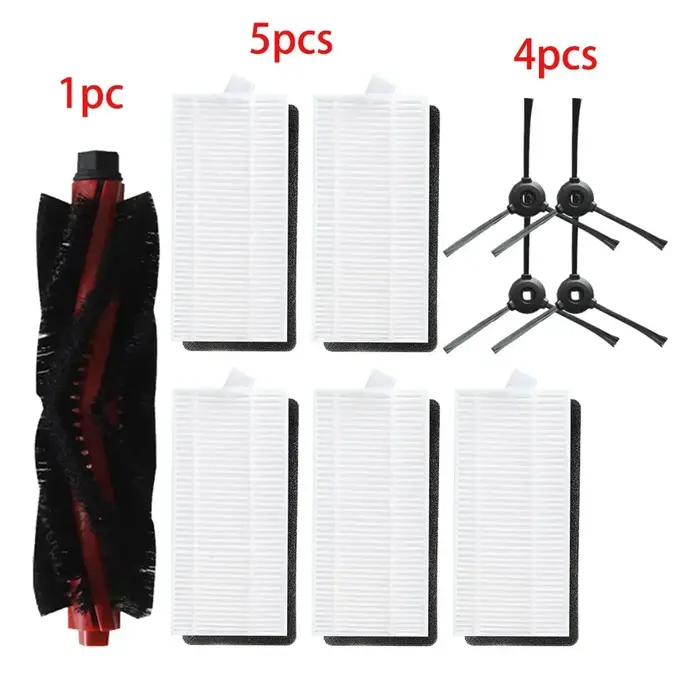 Kit d'accessoires pour aspirateur robot Lefant M200, M201, M50l'autorisation, M520, M571, T700, U180, rouleau brosse latérale, filtre HEPA, vadrouilles