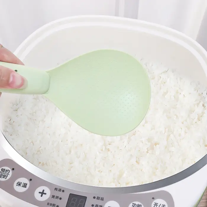 Nouvelle ventouse cuisine ours cuillère à riz peut tenir debout vertical antiadhésif cuiseur à riz