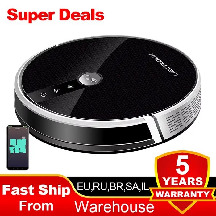 (Code Promo:AETH15) Aspirateur robot LIECTROUX C30B,Navigation sur carte IA,partition intelligente,a