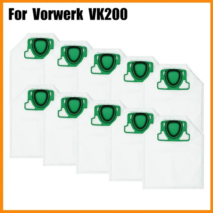 2/4/6/8 pièces adaptées aux accessoires d'aspirateur Vorwerk Kobold VK 200 sacs filtrants FP200 filtre de remplacement