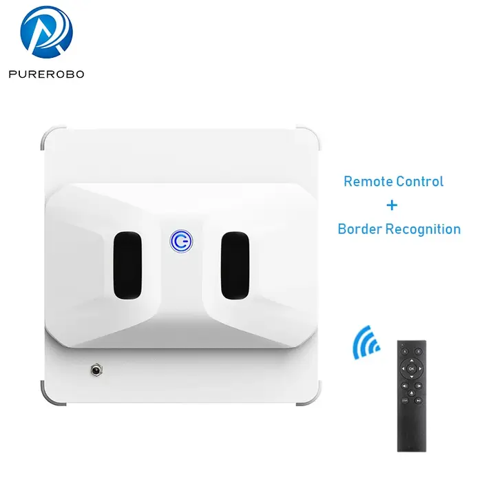 Robot nettoyeur de vitres Purerobo W-S3, mode manuel, mode automatique, avec télécommande, nettoyage