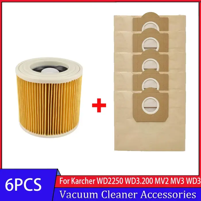Sacs en papier de remplacement pour aspirateur Karcher
