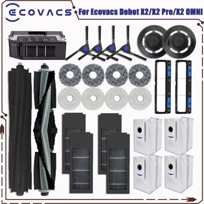 Accessoires pour aspirateur Robot Ecovacs Deebot X2 omni / X2 Pro / X2