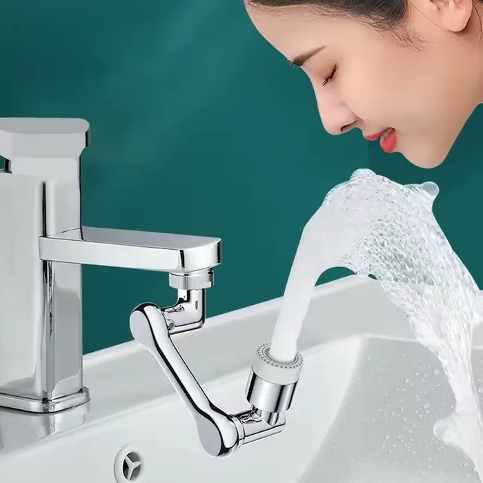 Barboteur de robinet de cuisine cascade résistant aux éclaboussures 360 ° Adaptateur d'eau d'extension