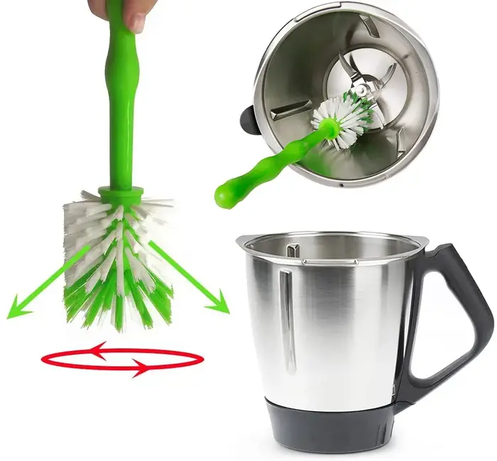 Lame couteau nettoyant bol Pot outil de lavage nettoyage brosse à récurer idéal pour Thermomix TM5 TM6 TM31 mélangeur alimentaire Monsieur Cuisine