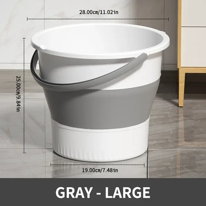 SEAMETAL 5L/10L seau pliable pour le lavage de voiture