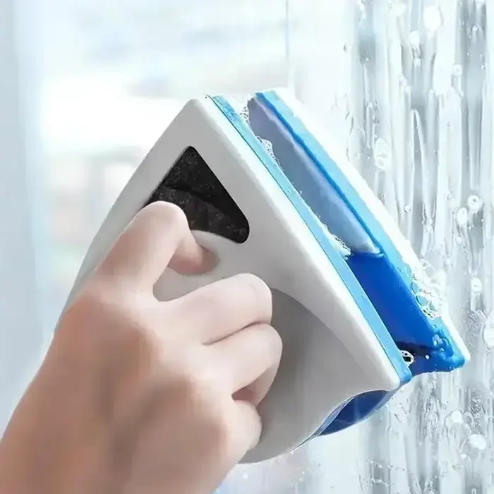 Nettoyeur de vitres magnétique puissant 2026 double face pour la maison, nettoyage de vitres haute efficacité, durable et réutilisable, coton nettoyant