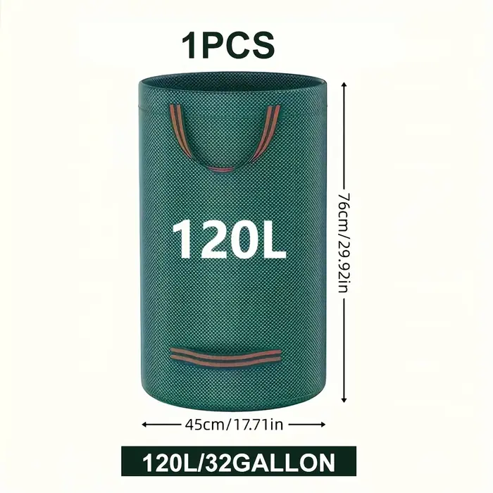 Sacs à déchets de jardin en PP robustes – Sacs à débris de cour réutilisables avec tissu industriel 