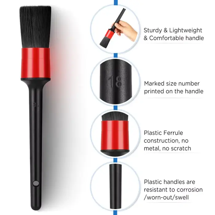 Kit de brosses de nettoyage de voiture