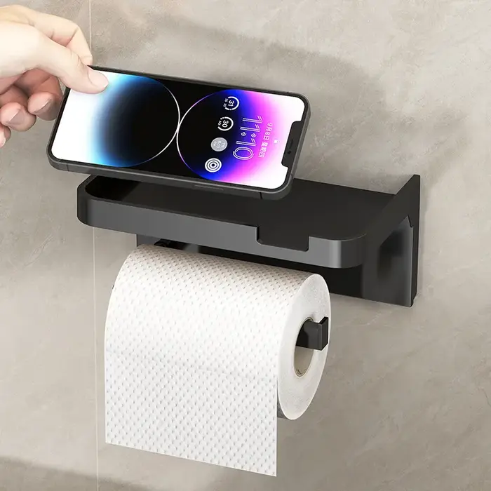 Porte-papier hygiénique facile à installer – Organisateur mural
