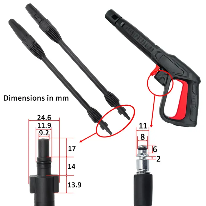 Buse de pistolet de pulvérisation pour nettoyeur haute pression