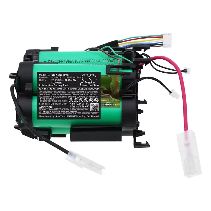 Batterie d'aspirateur 2000mAh/3000mAh pour ELECTROLUX PQ91-50MB,PQ91-ALRGS,ALRGY,ANIMA,ANIMS,P50MB,G