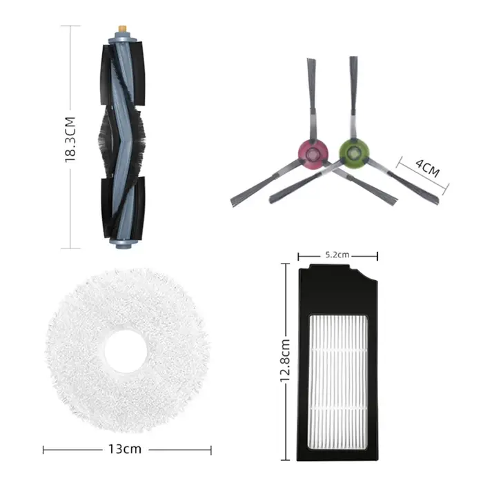 Ensemble d'accessoires de remplacement adaptés au robot aspirateur ECOVACS X1 Omni / X1 TURBO