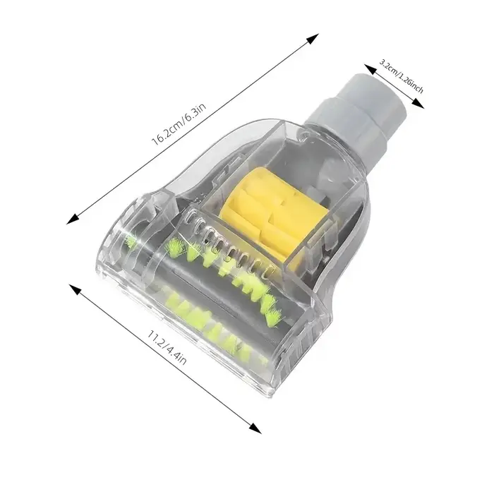 Brosse pneumatique pour aspirateur portable, accessoire pour aspirateur commercial d'intérieur, diamètre intérieur de 32 mm / 1,26 pouces