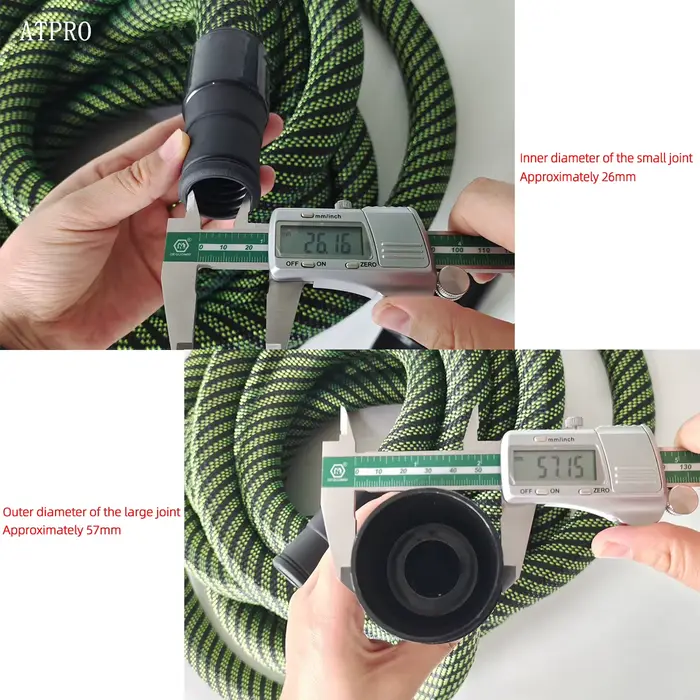 Tuyau d'aspirateur antistatique adapté aux aspirateurs FESTOOL Mirka