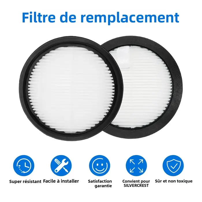 HOME TIMES 2/4 pièces filtre HEPA pour Silvercrest SHAZB 29.6 B2