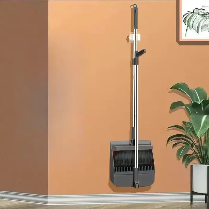 Nouvel ensemble balayette et pelle à long manche rotatif - Outil de nettoyage efficace pour sols ave