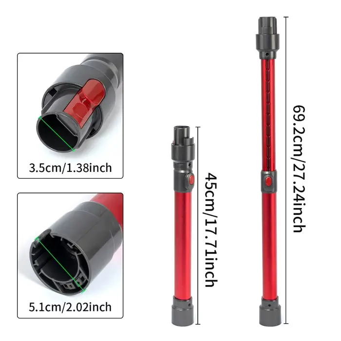 Tige d'extension pour aspirateur Dyson V15 V7 V8 V10 V11