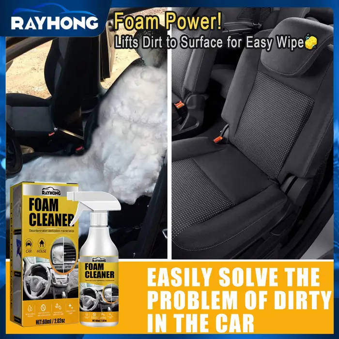 Nettoyant à mousse multifonctionnel pour l'intérieur de la voiture
