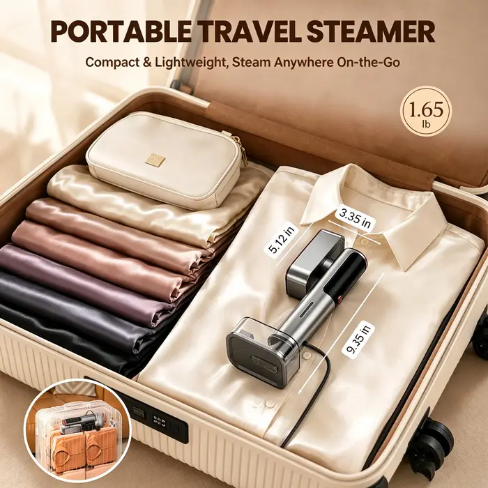 Défroisseur Vapeur Portable Multifonctionnel pour Vêtements – Idéal Voyage