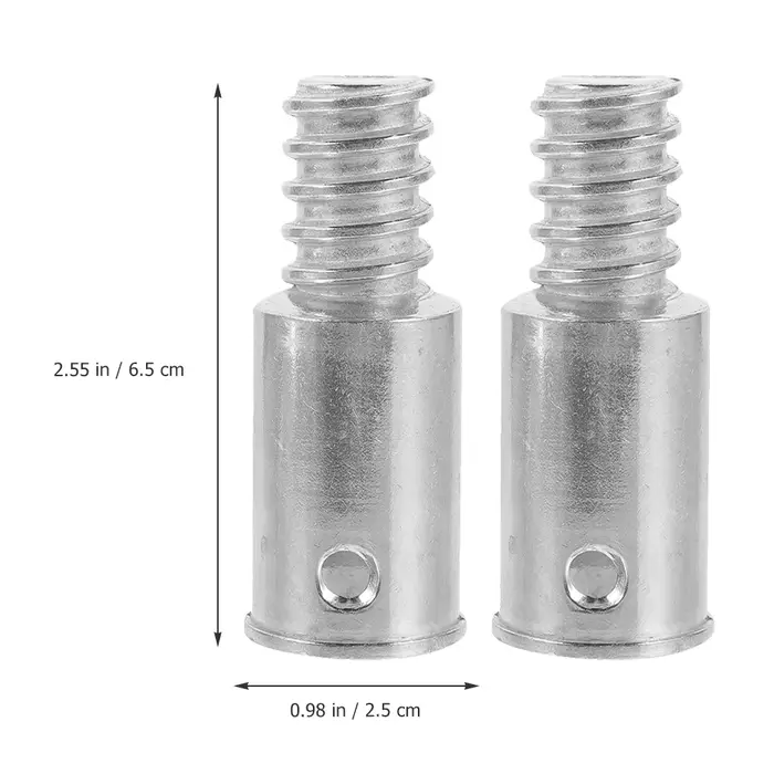 Embouts pour poteau télescopique, 2 pièces, pointes de nettoyage ménager pour poignées, Extension de