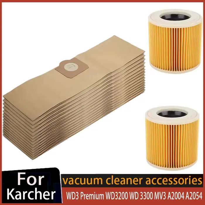 Filtre à poussière pour aspirateur Karcher Rowenta