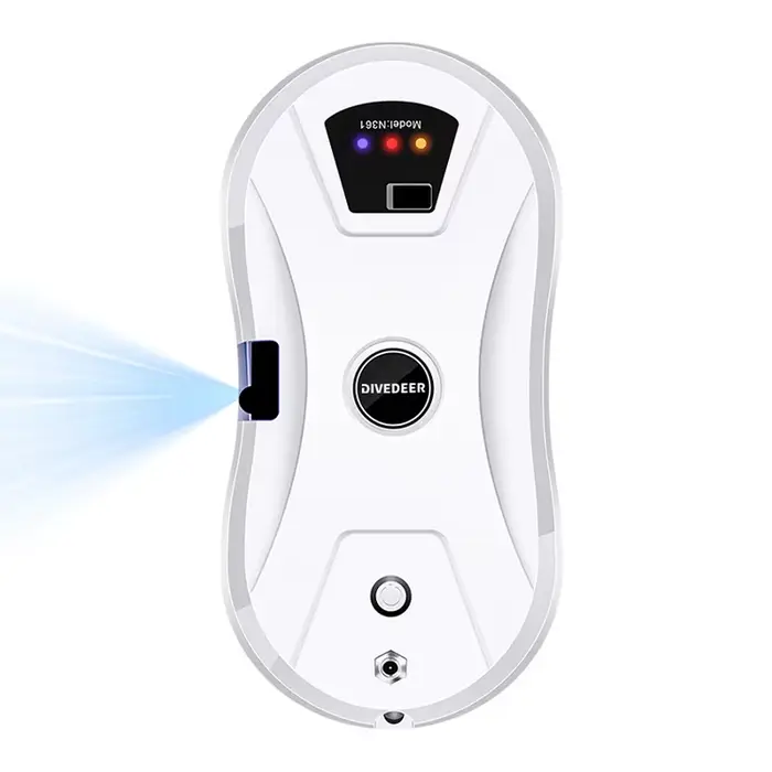 DIVEDEER Robot de nettoyage de vitres à pulvérisation d'eau aspirateur de vitres électrique intellig