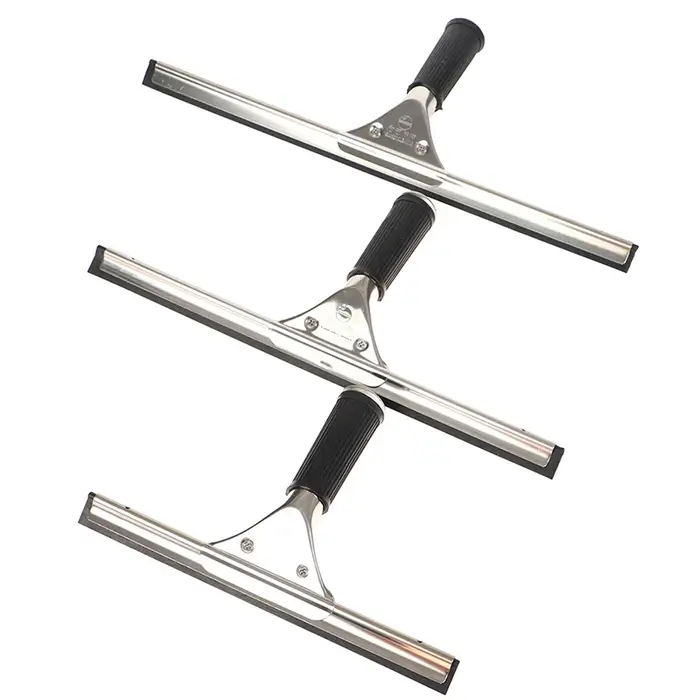 Raclette de nettoyage de vitres en acier inoxydable, lame d'élimination des taches d'eau sans traces, nettoyeur d'essuie-glace pour la maison, salle de bains, nettoyage de vitres