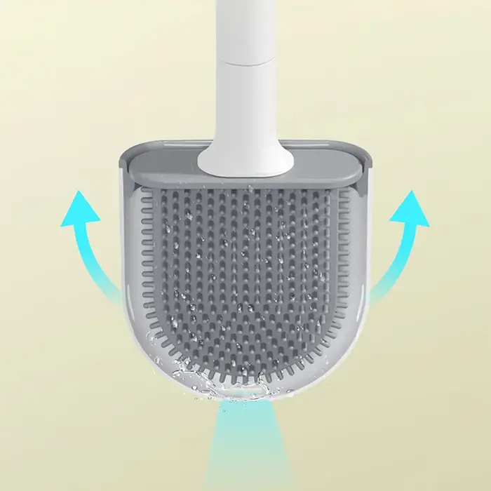 Brosse de toilette souple à poils flexibles