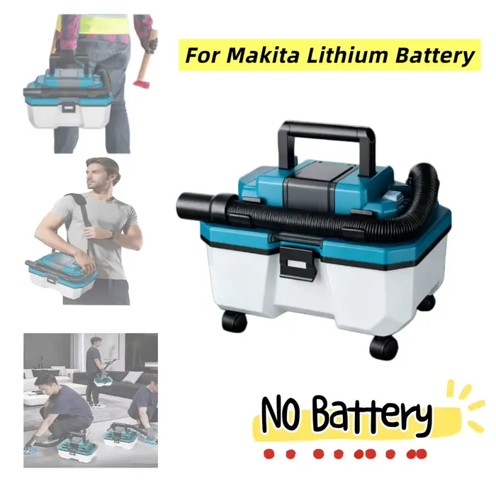 Aspirateur portable sans fil multifonctionnel 3 en 1 (humide/sec/souffleur/aspirateur) pour batterie au lithium Makita