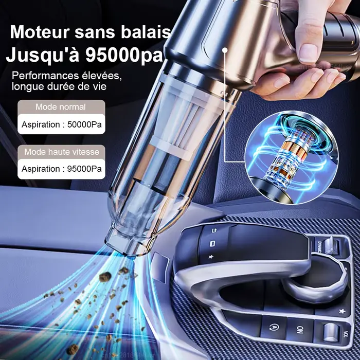 Aspirateur de voiture portable sans fil