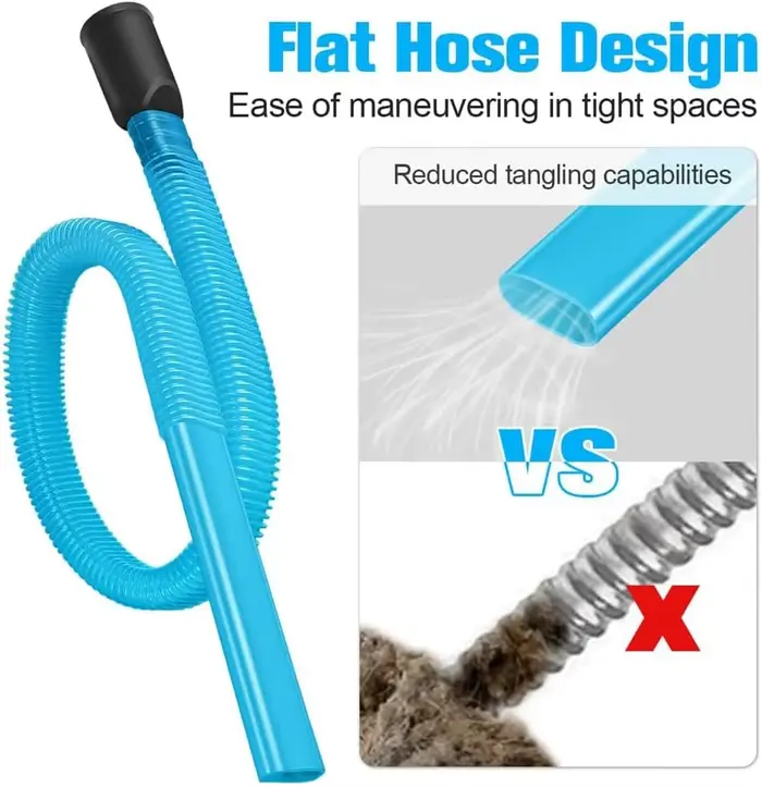 Kit de nettoyage flexible pour conduit d'aspiration de sèche-linge de 80 cm avec adaptateurs de 35 mm et 38 mm