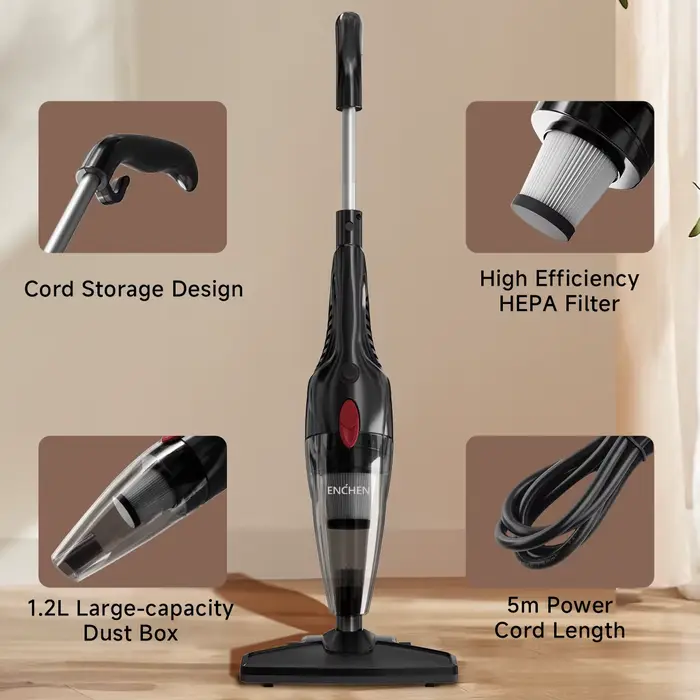ENCHEN V1 aspirateur 2-en-1 multifonctionnel avec démontage et filtre HEPA lavable 14Kpa puissance d'aspiration 1
