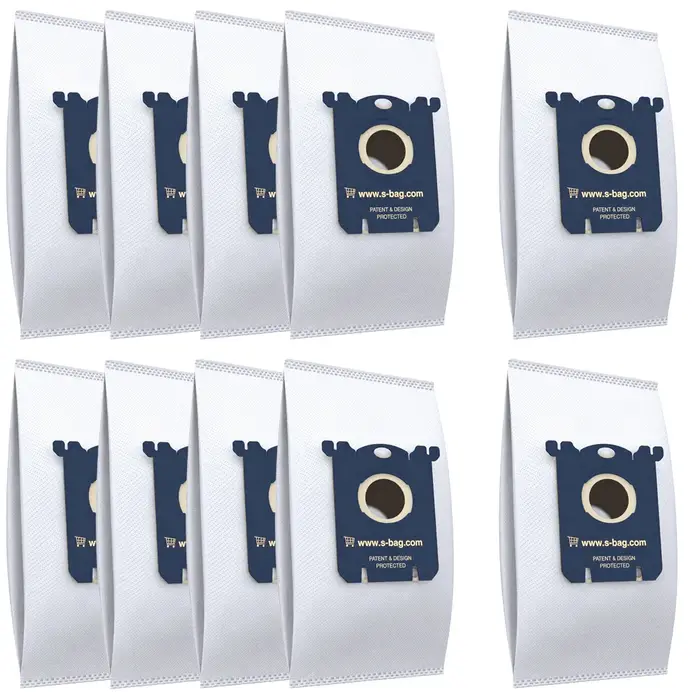 10 sacs pour aspirateur AEG GR201 VX4 VX6, pour S-Bag, pour Electrolux E201B, pour Philips FC8021 FC