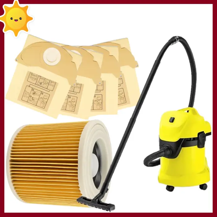 Sacs à poussière en papier pour aspirateur Karcher MV2 WD2 WD2200 WD2250 A2004 A2054 A2000 A2074 A2236 SE2001 SE5100 SE6100 6.904-322.0