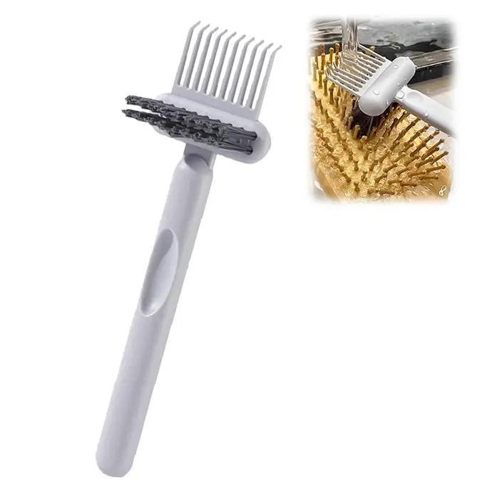 Outil de nettoyage de peigne à cheveux et de brosse à double Action
