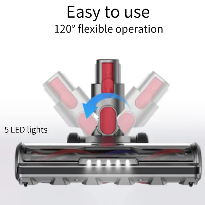Tête de livre à entraînement direct compatible avec Dyson