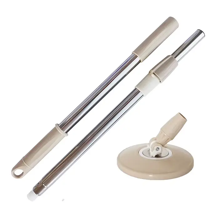 Poignée de remplacement pour mât de vadrouille rotative, rotation à 360 degrés, Version sans pédale