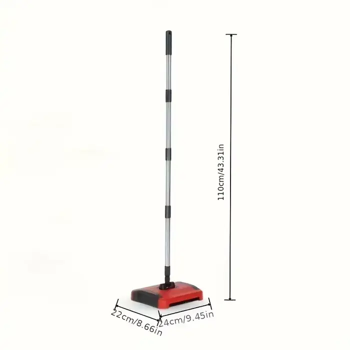 Nettoyeur de tapis manuel avec brosse à rouleau poussoir