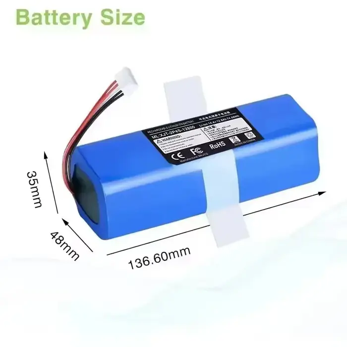 Nouvelle Batterie ECOVACS 2026 S10-LI-144-5200 12800mAh pour Aspirateur Robot