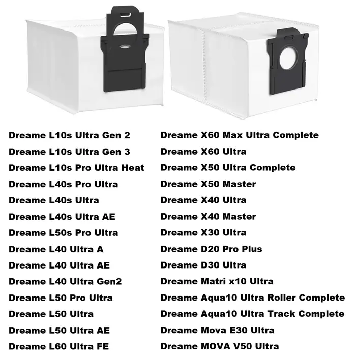 Sac à poussière pour aspirateur robot Dreame L10s Ultra Gen 3