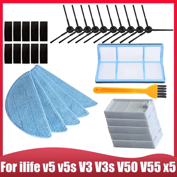Pièces de rechange pour aspirateur robot iLife v5 v5s V3 V3s v5pro V50 V55 x5