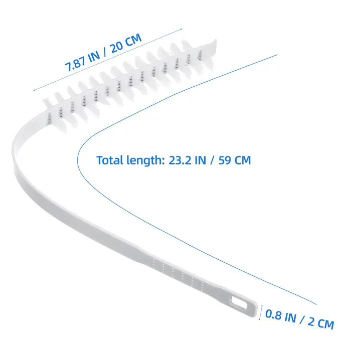 Brosse de nettoyage professionnelle pour tambour de machine à laver, en ABS, robuste, pour lave-linge à chargement frontal, nettoie les zones difficiles d'accès, les poils d'animaux et la poussière