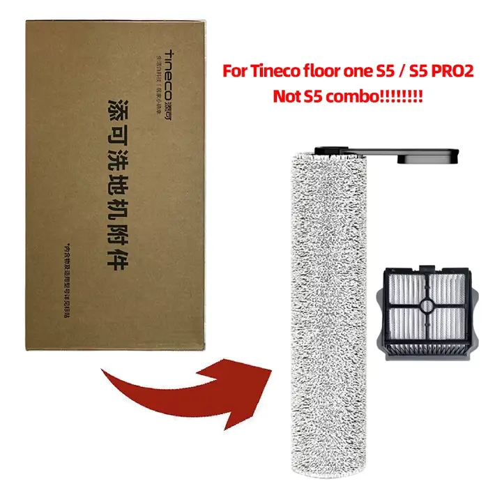 Filtre de brosse à rouleau de remplacement d'origine pour Tineco Floor One S5 / S5 PRO2 / S7 PRO / S