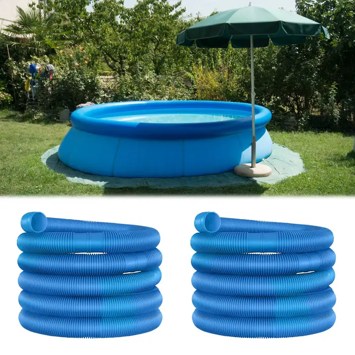 Tuyau flexible ondulé de remplacement pour piscine, 6,3 m, 32 mm, pour système de filtration de piscine