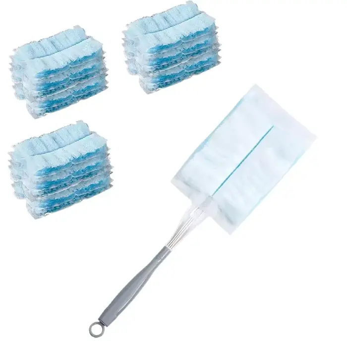 Recharges de plumeau avec poignée Recharges de plumeau jetables compatibles pour Swiffer Duster Faci