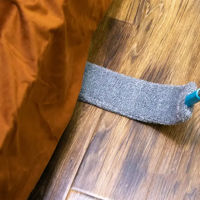 Balai à poussière plat extensible à long manche