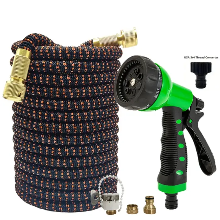 Pistolet de lavage de voiture haute pression 7 fonctions avec tuyau d'extension flexible pour nettoyage