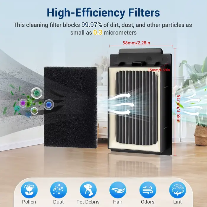 Accessoires compatibles pour aspirateur Ecovacs Deebot T50 Max / T50 Max Pro Omni / T50 Max